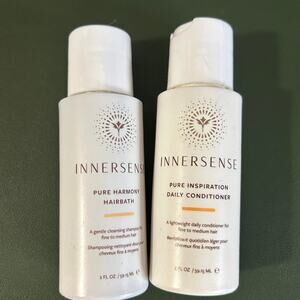New Innersense Organic Beauty Shampoo + Conditioner Travel Size Duo Clean Beauty